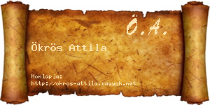 Ökrös Attila névjegykártya
